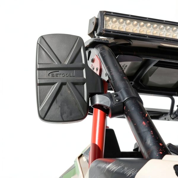 UTV Side Mirror BETOOLL HW8039 Black Adjustable Convex Mirror-6