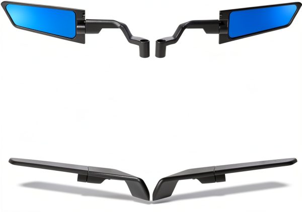 Xintre Anti‑Glare Motorcycle Mirrors Large Black Universal Fit-2