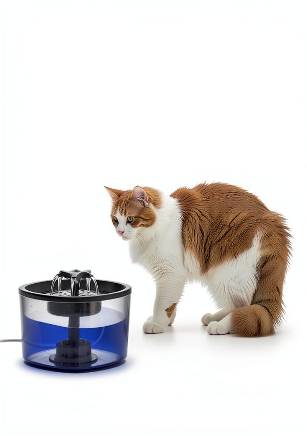 Automatic Cat Feeder and Water Fountain, 4L/16 Cups Timed Cat Dry Food Dispenser, 10s Meal Call, 20 Portions 6 Meals Per Day, 2L Cats Fountains for Drinking with Filter, Pet Feeder for Dog Black-3