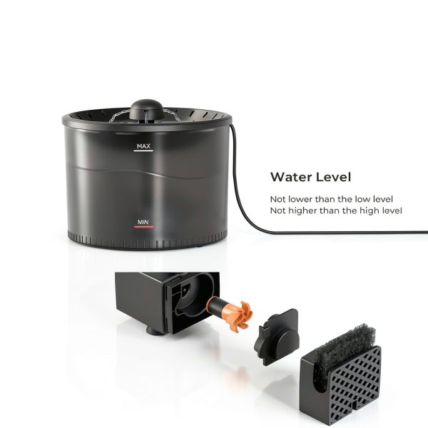 Automatic Cat Feeder IMIPAW 3L Combo with Water Fountain and Dual-5