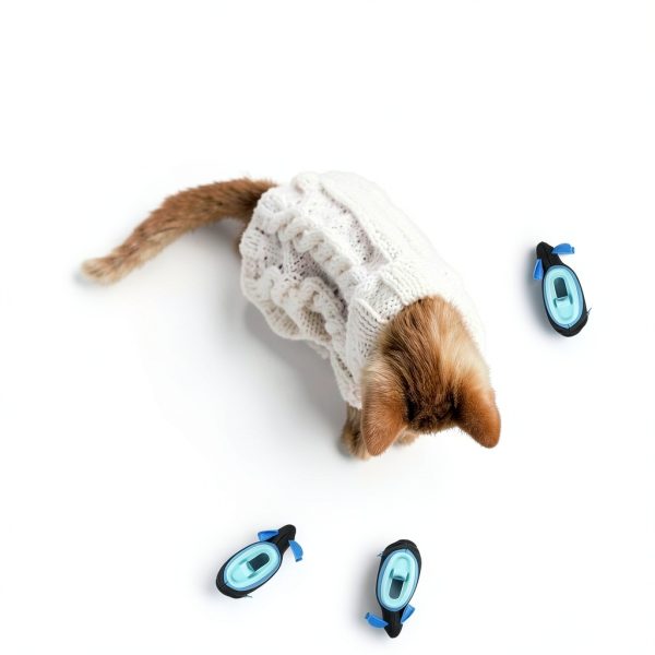 SPOT Doc and Phoebe's Cat Hunting Feeder - Interactive Indoor Slow Feeder & Treat Dispenser Toy, Encourage Natural Instinct to Hunt, Solve Behavioral Problems & Obesity, Set Includes 3 Mice and Scoop-4