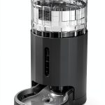 Cat Water Dispenser JUNSPOW 4L Grey Stainless Steel Bowl-0