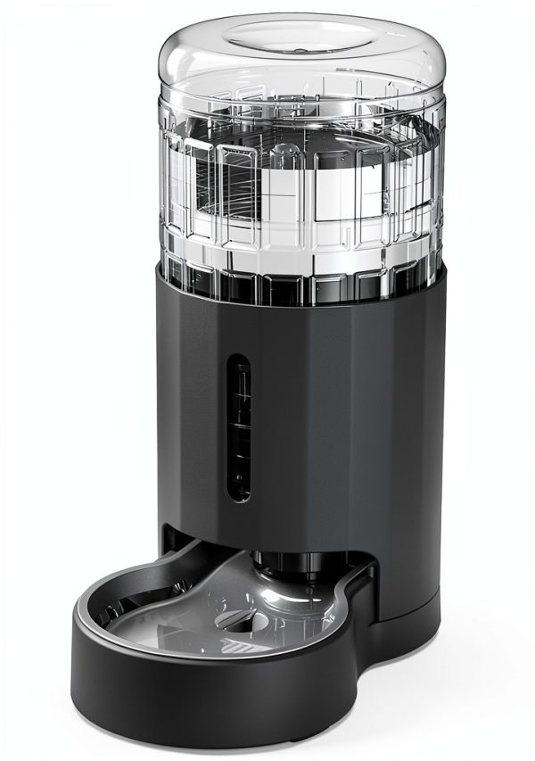 Cat Water Dispenser JUNSPOW 4L Grey Stainless Steel Bowl-0